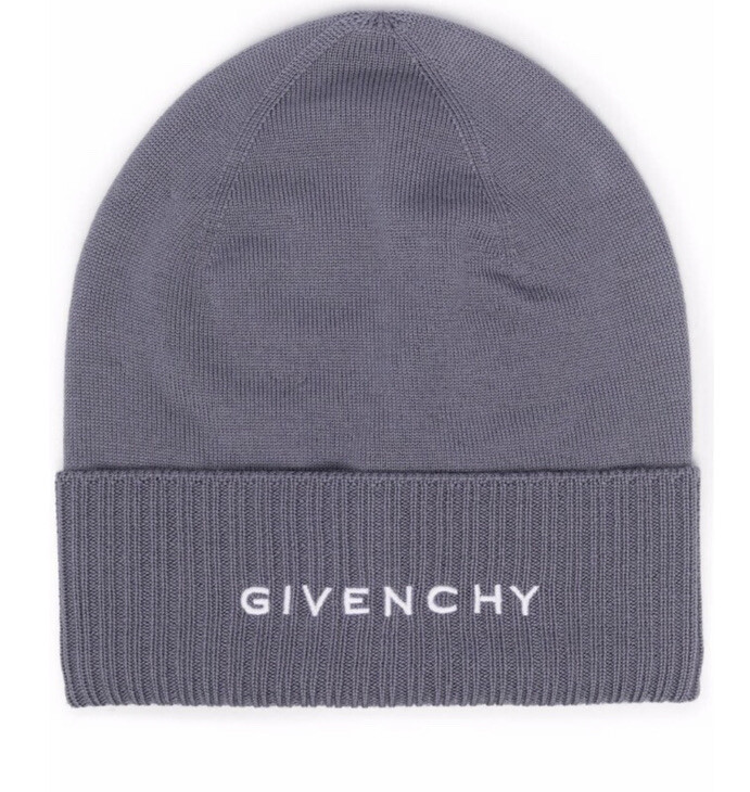 Givenchy Beanie Logo Grey $375 NWT | eBay