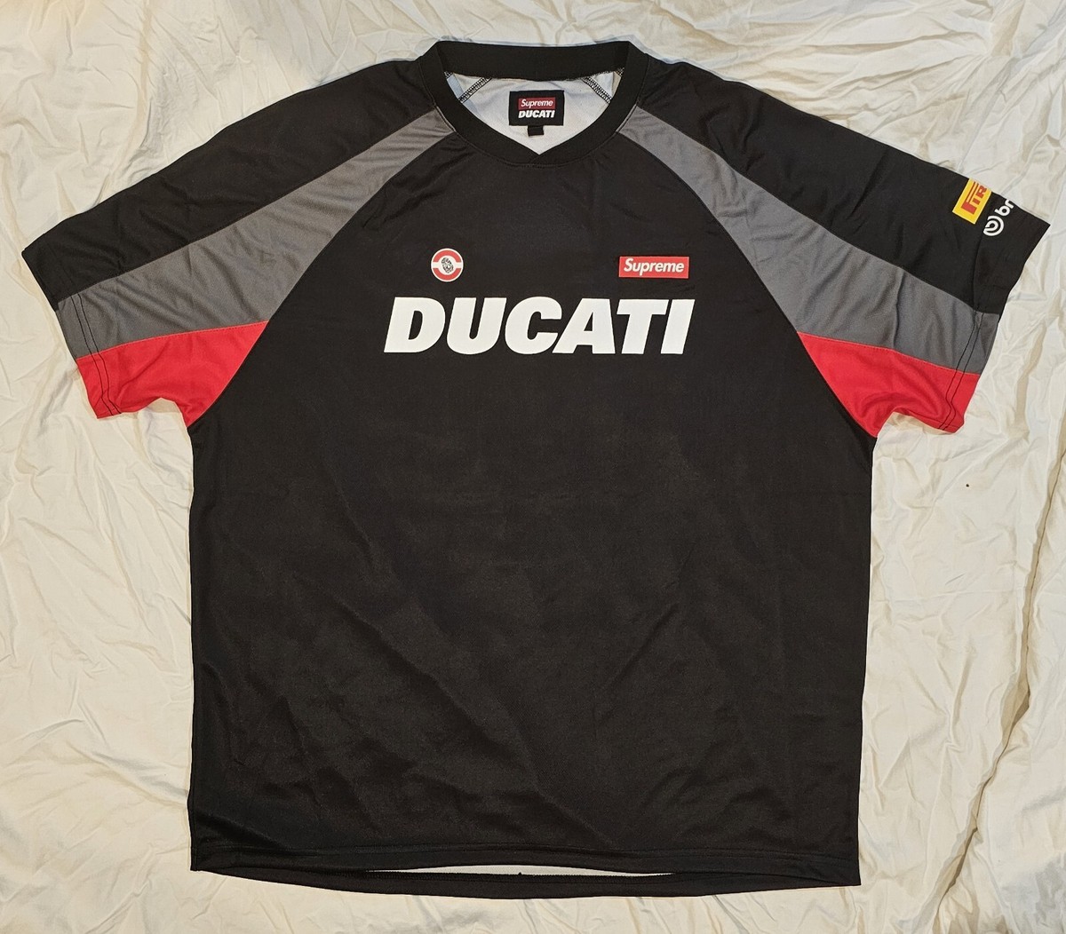 ウェア Supreme/Ducati Soccer Jersey L black Supreme x Ducati
