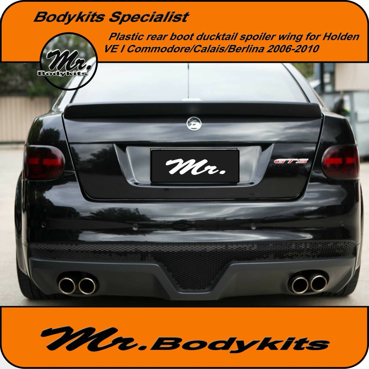 Mr Plastic Rear Boot Spoiler Ducktail Wing For Pontiac G8/GT/GXP