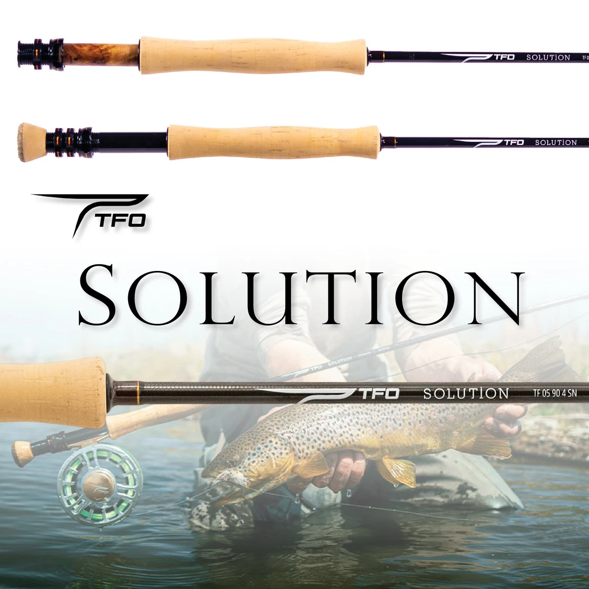TFO Fly Fishing Rod Fishing Rods & Poles 7 wt Line Weight 4 Pieces