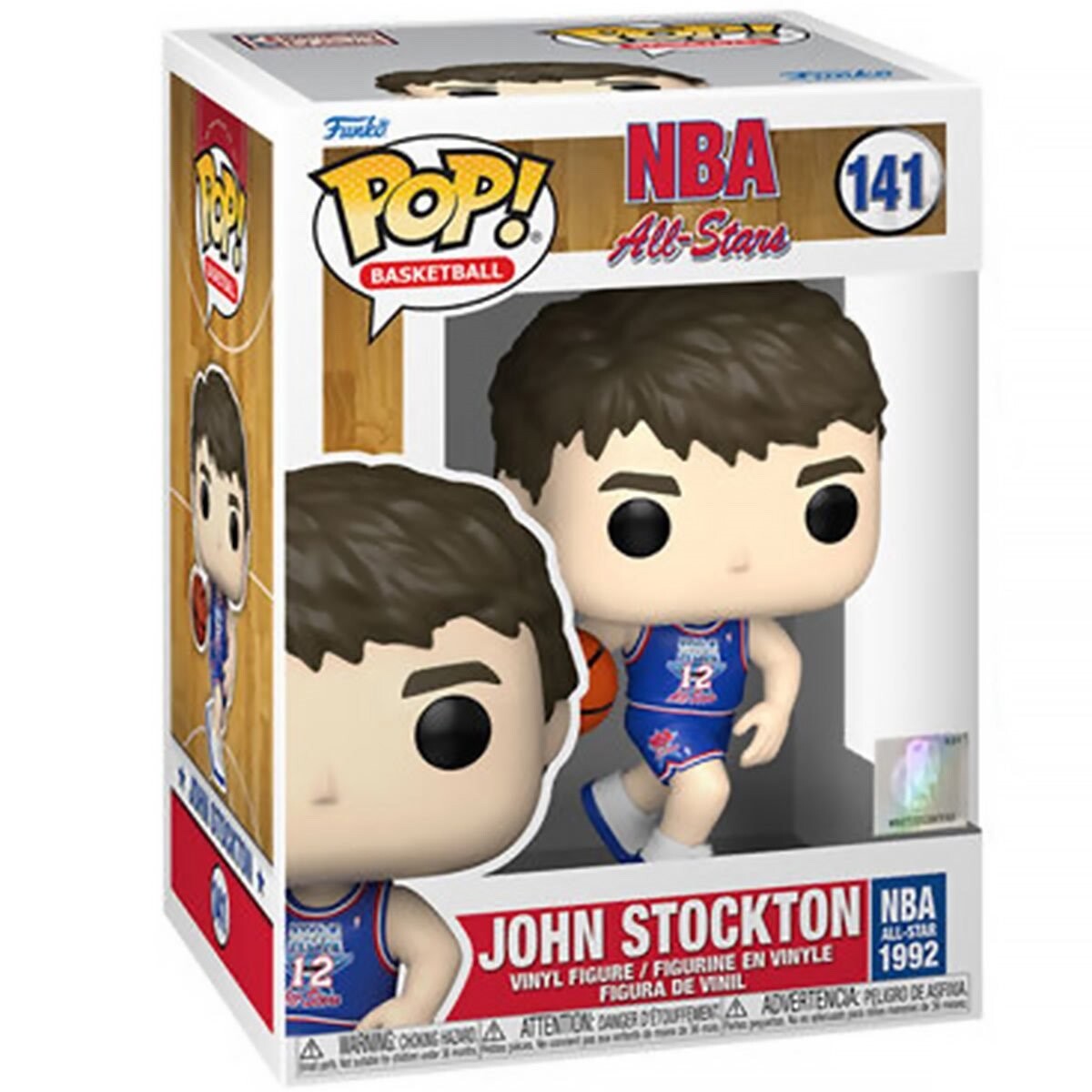 John Stockton POP Vinyl Figure #141 Funko Basketball NBA All Stars