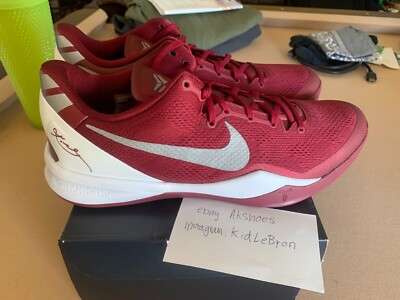 Nike Kobe VIII 8 System TB Maroon 11.5 Team Red Lower Merion Aces