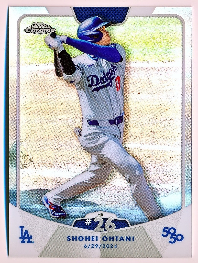 2024 Topps 50/50: Shohei Ohtani - Shohei Ohtani #42 Refractor for