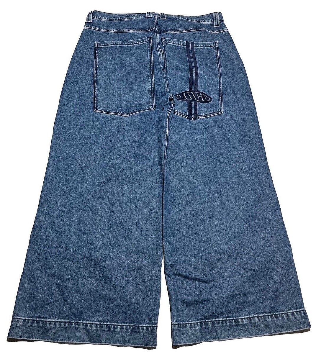 NEW Jnco Jeans Wide Load Jeans 44W 30L 30”Blue Denim Baggy AP4 | eBay