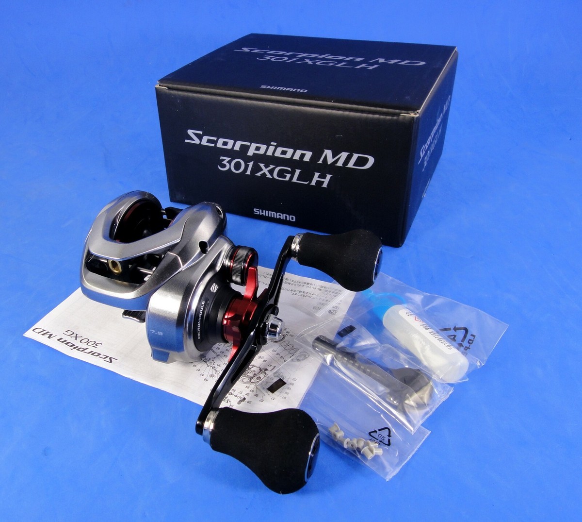 21' SHIMANO SCORPION MD 301 XGLH (LEFT HAND) REEL *U.S SELLER