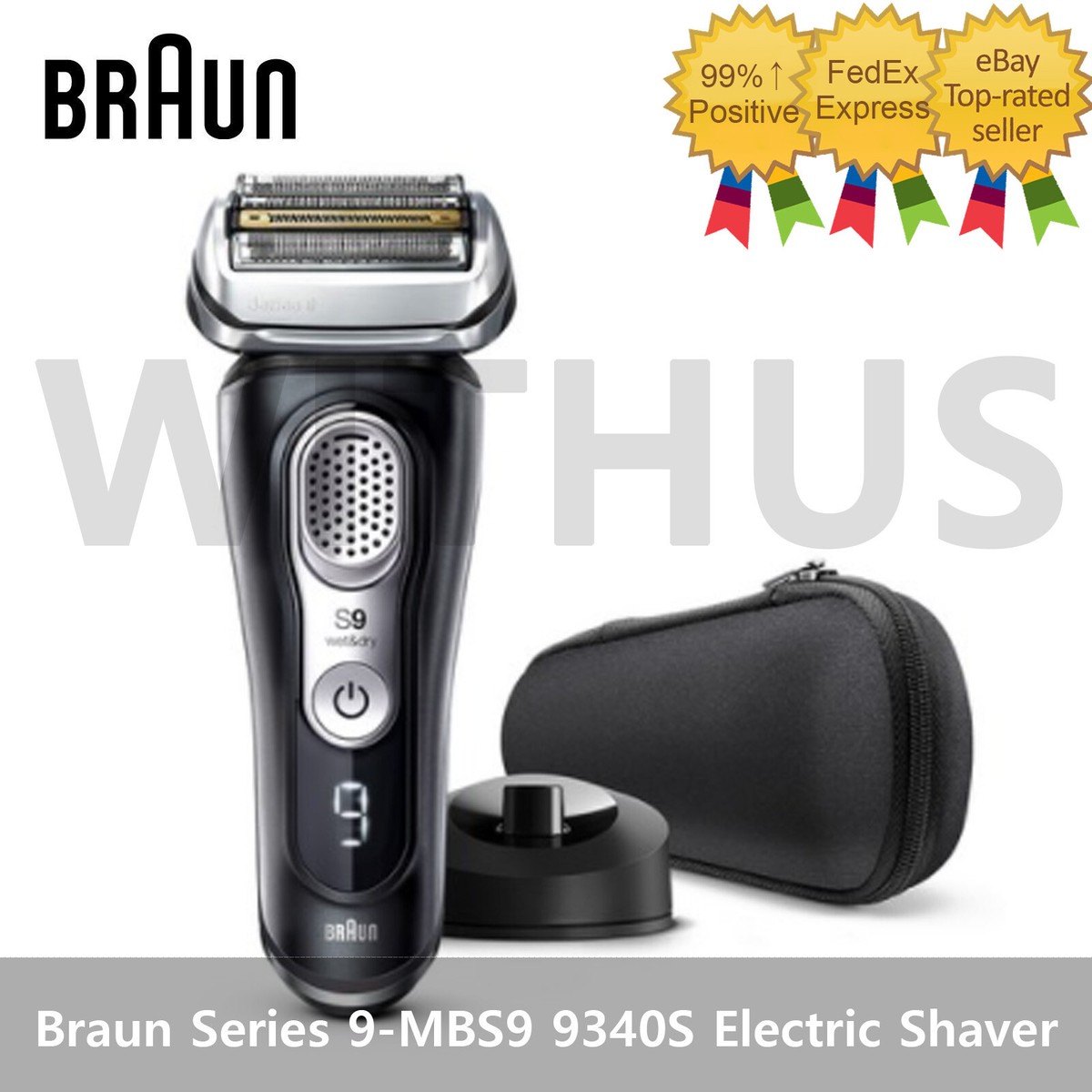 Braun Series 9 9340S Cordless Electric Shaver Wet&Dry - Tracking