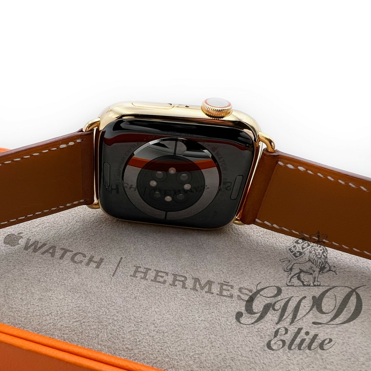 Apple Watch Series 7 Hermes Deployment 24K Gold Plated 45mm Fauve