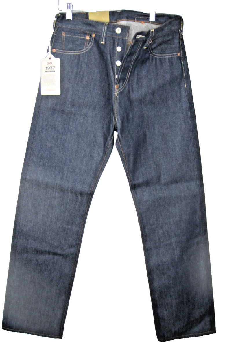 Levi's LVC 1937 501XX 37501-0015 STF Selvedge Raw Denim Jeans Made
