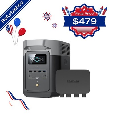 EcoFlow 800W Alternator Charger with Power Station Certified