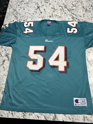 VINTAGE CHAMPIONS ZACH THOMAS #54 MIAMI DOLPHINS MENS SIZE 44