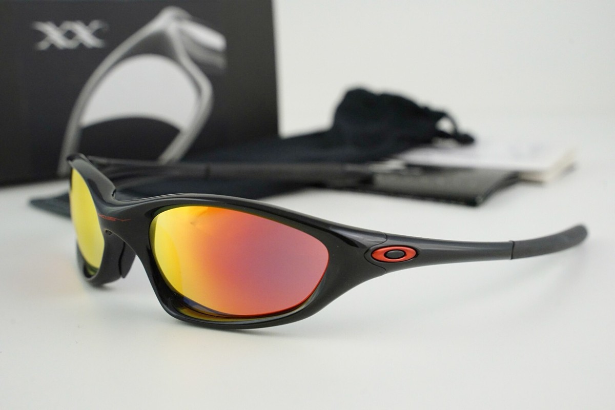 New in Box! Oakley XX Twenty 5.56 Polished Black/Ruby Iridium