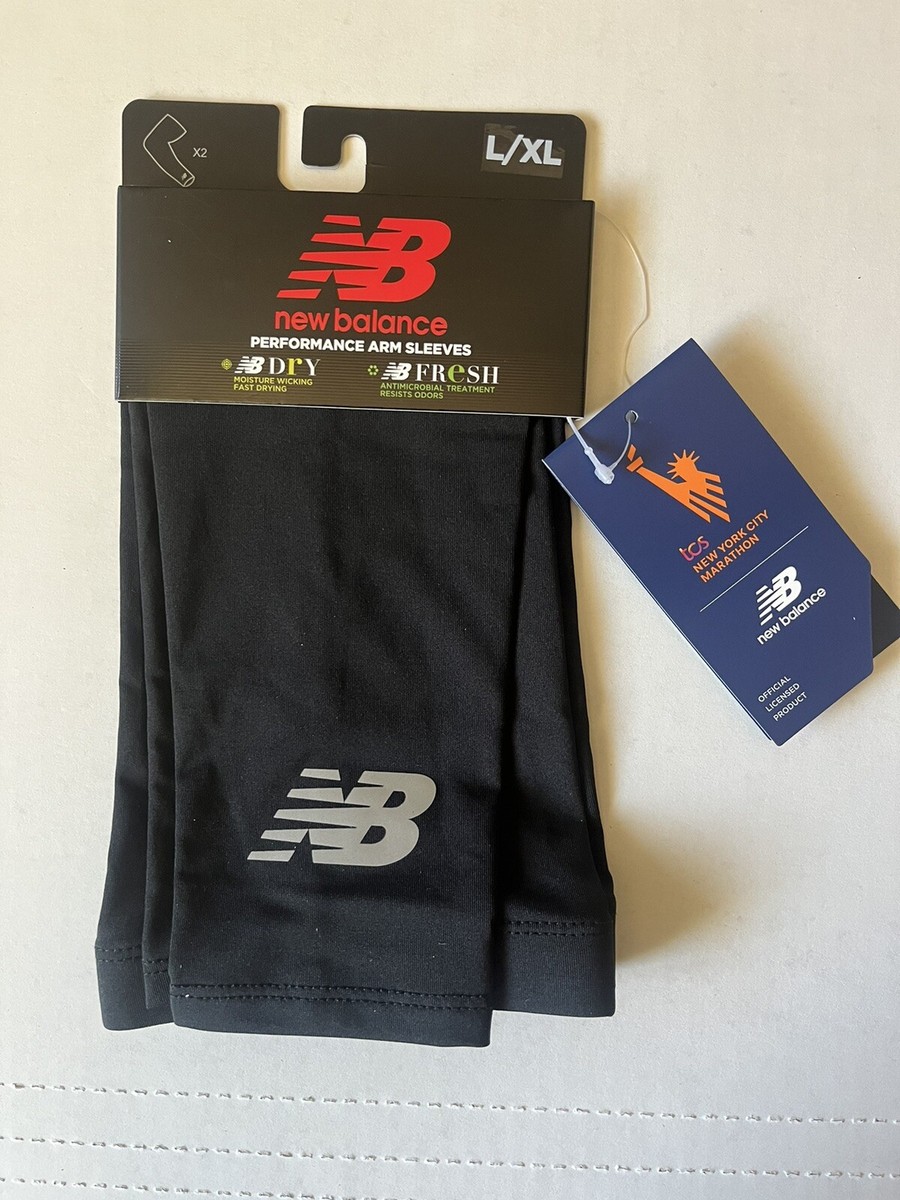 NYC Marathon Run Arm Sleeves Black New Balance New York L XL | eBay