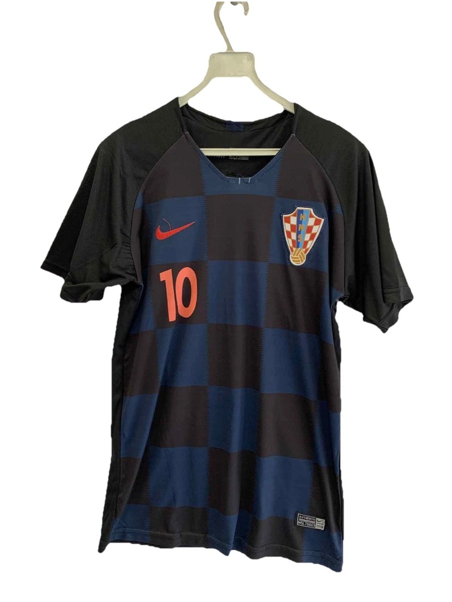 Nike Croatia Modrić #10 Away Soccer Jersey 2018 Dri-Fit Authentic