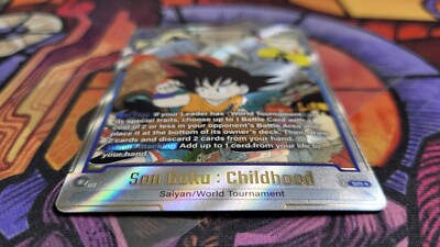 Son Goku : Childhood SB01-018 Gold Alternate Art Dragon Ball Manga