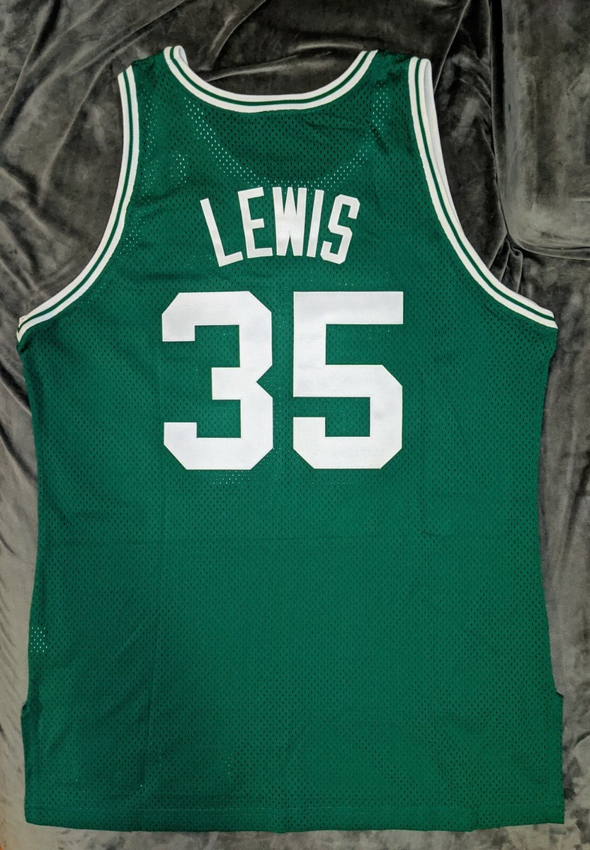 REGGIE LEWIS Boston Celtics TEAM ISSUED Champion 1992-93 Jersey 46