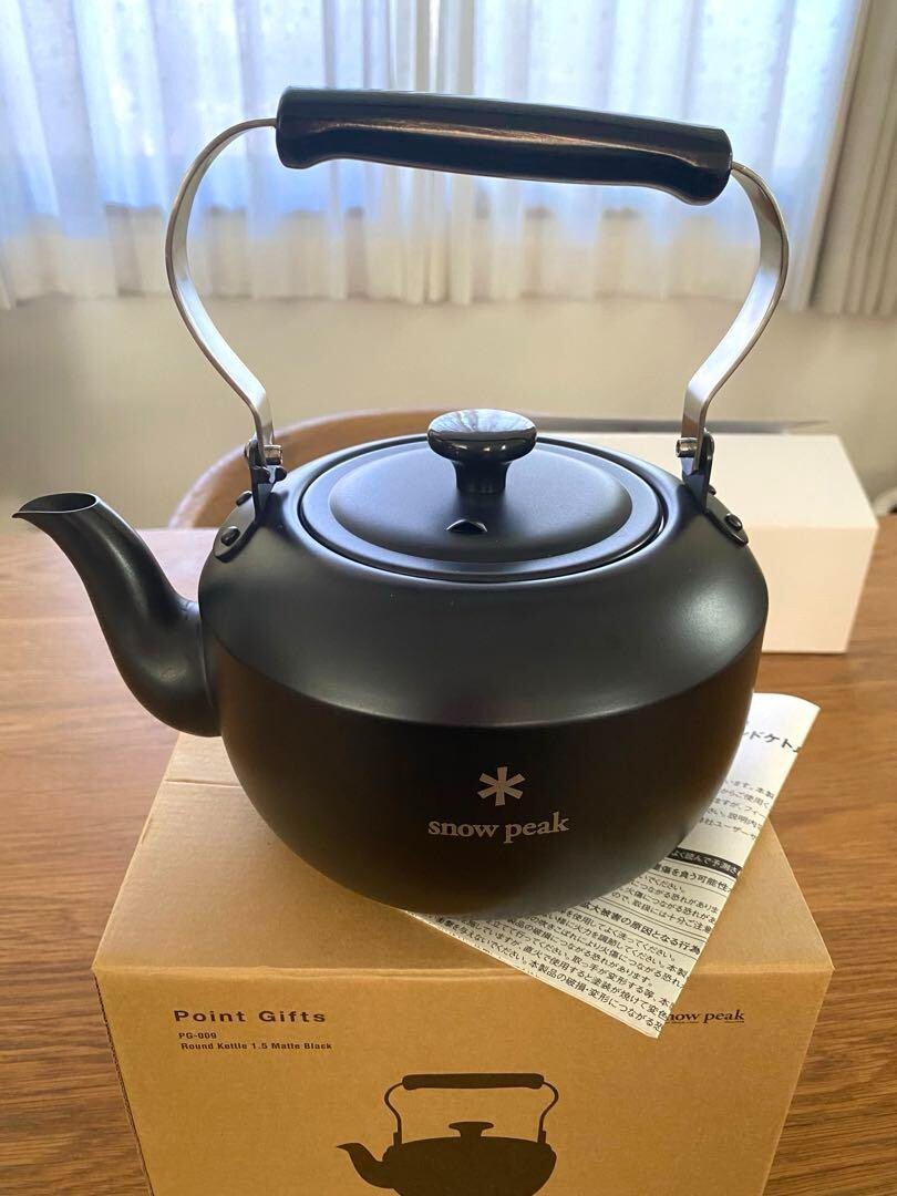 スノーピーク ラウンドケトル1.5 マットブラック ポイントギフト