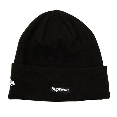 Supreme x New Era FW24 Script Beanie Black | eBay