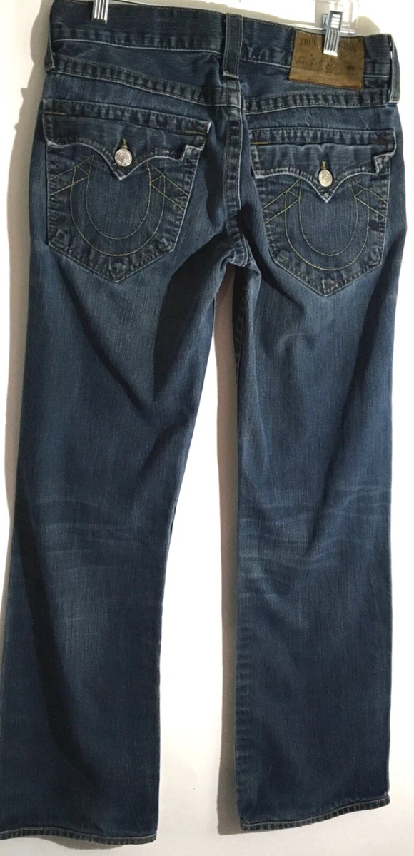 True Religion World Tour Blue Jeans for Men for sale - eBay