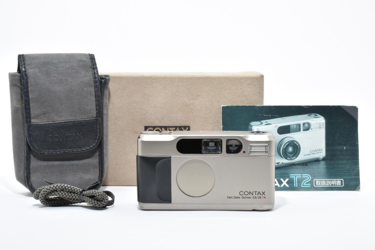 CONTAX T2 Carl Zeiss Sonnar 2.8/38 T Compact Film Camera Silver