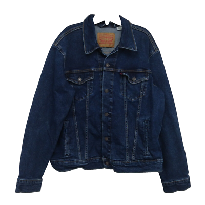 Levi's Mens 72334 0322 Dark Blue Work Denim Classic Trucker Jean