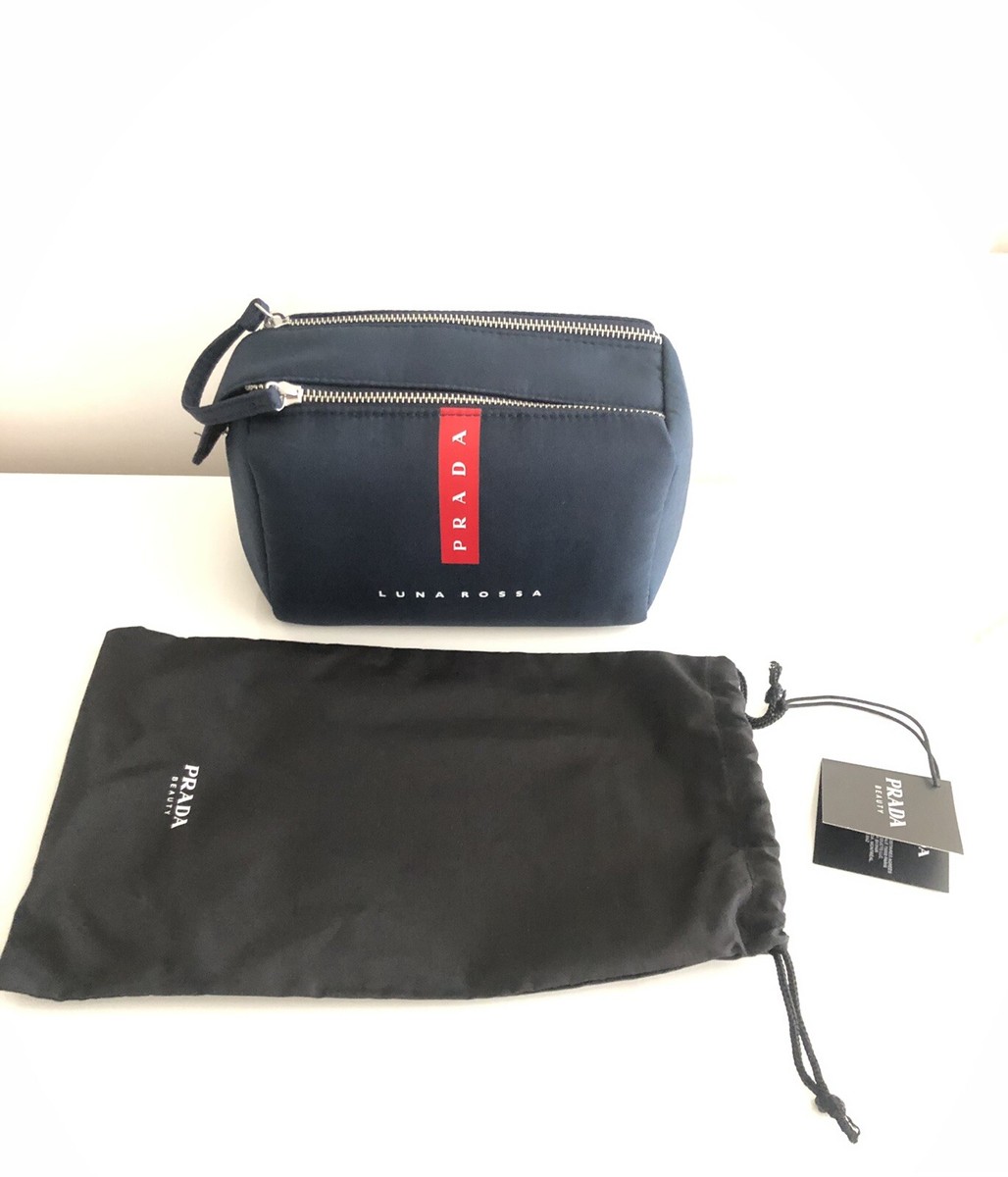 Prada Genuine Wash/Travel Bag + Free Prada Toiletry Pouch | eBay