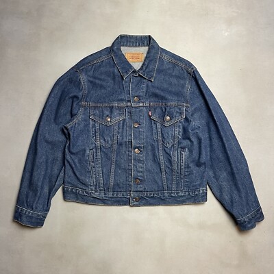Vintage 1980s Levis Type 3 Trucker Blue Denim Jacket 70506-0216