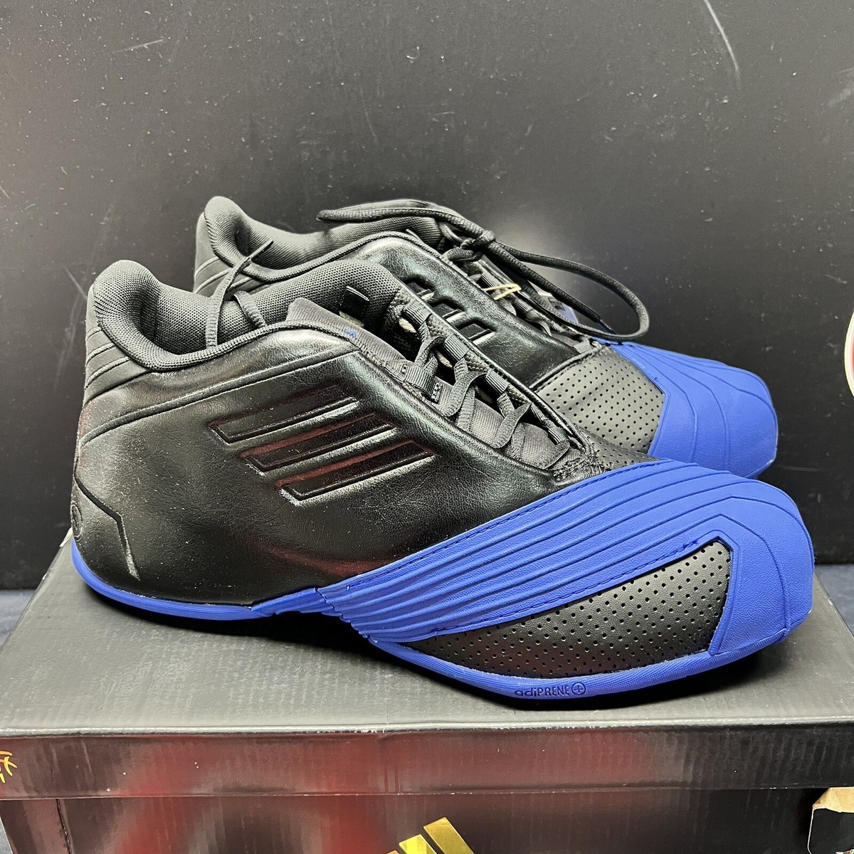 Size 10 - adidas T-Mac 1 Black Basketball Sneakers (New With Box