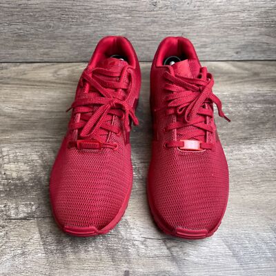 Adidas ZX Flux S32278 Men's 13 Running Shoes Pure Red Lace-Up