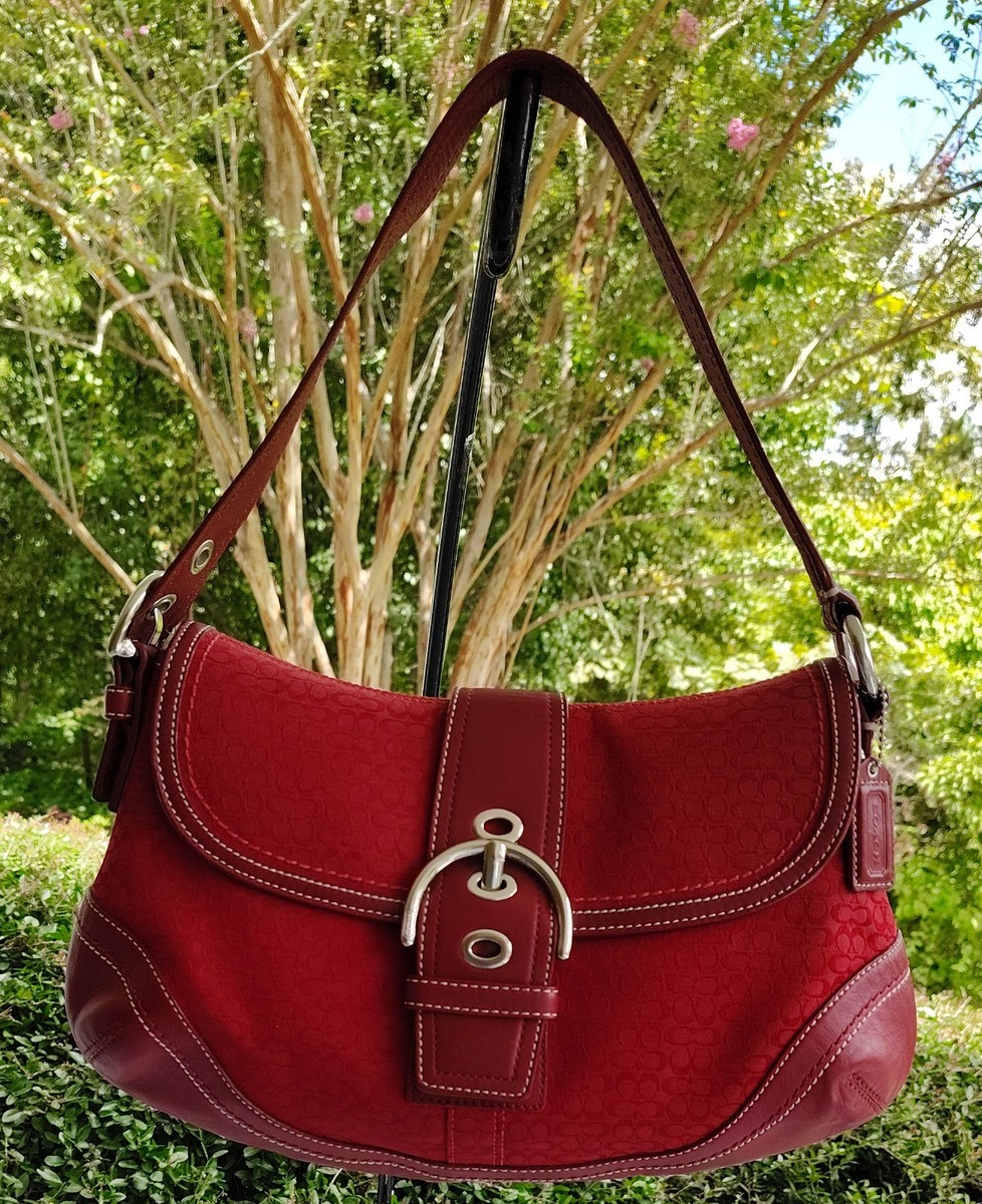 Coach Soho RED Signature Shoulder Bag