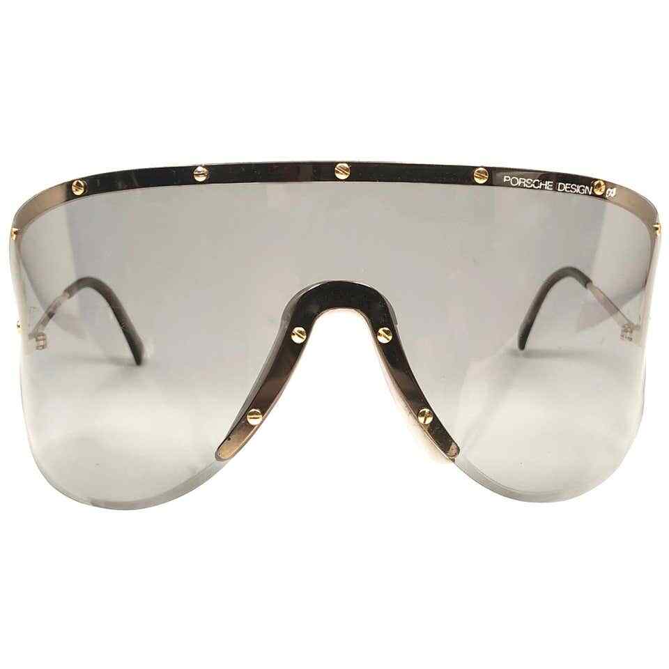 MINT VINTAGE PORSCHE DESIGN 5620 40 GOLD MONO LENS SUNGLASSES