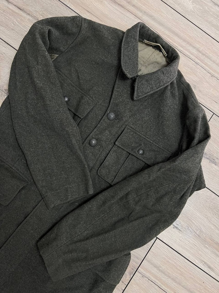 Vintage Swedish Wool army coat field jacket 1940ss military 1941
