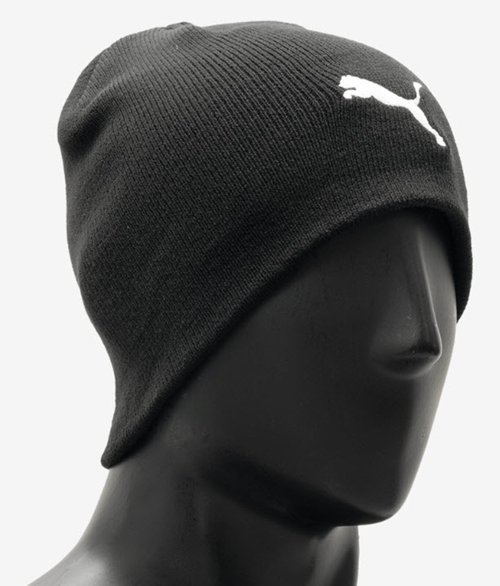 PUMA Beanie Indy Winterized Tech Hat Skull Black Head-wear Warm
