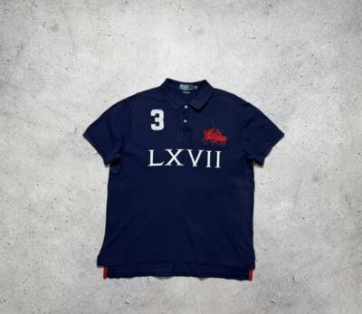 Polo Ralph Lauren LXVII #3 Vintage 90s Big Pony Polo T-Shirt | eBay