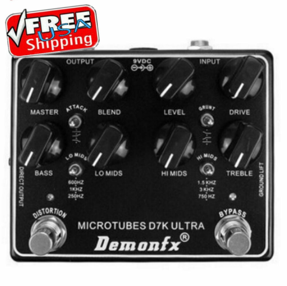 High quality Bass Effect Pedal DemonFX Microtubes D7K Ultra V2