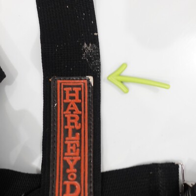 Harley Davidson Suspender Men Black Clip On X Back Adjustable