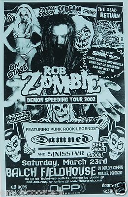 ROB ZOMBIE / THE DAMNED 2002 