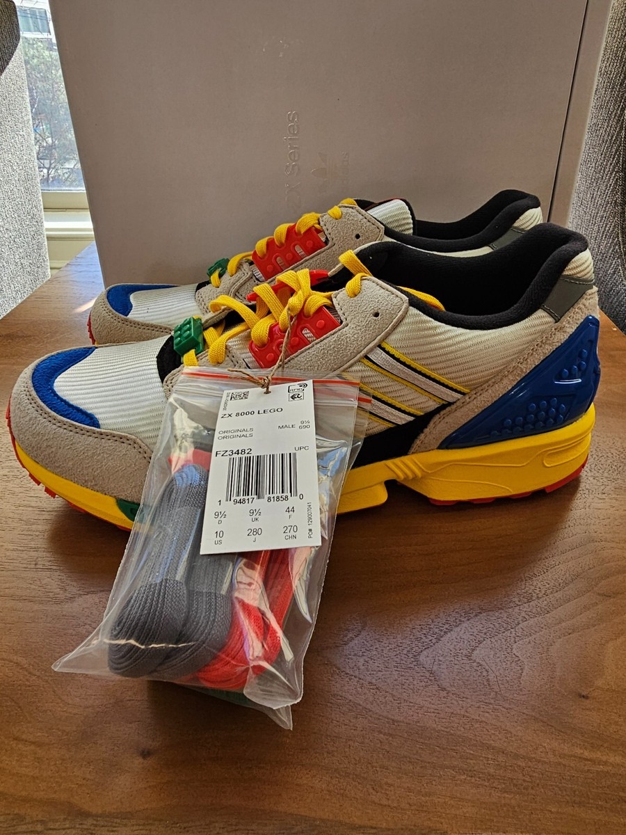 Brand New Adidas ZX 8000 LEGO Limited Edition Shoes Men's Size 10