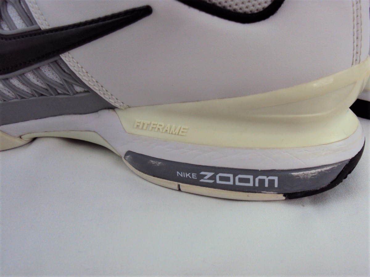 NIKE AIR ZOOM BREATHE 2K10 386476 - 001 BLACK WHITE GRAY MEN'S