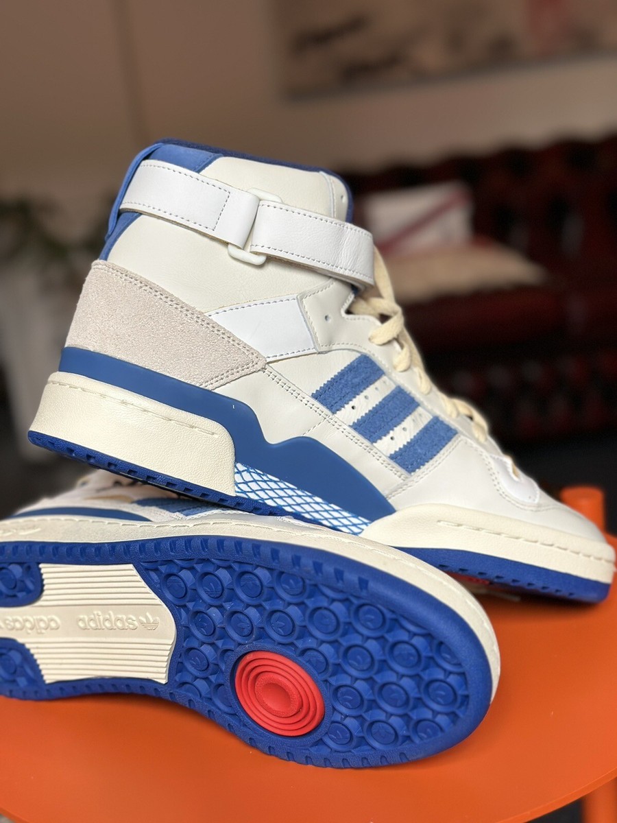 OG Retro Adidas Forum 84 High Blue Thread Off White - 10UK / 10.5