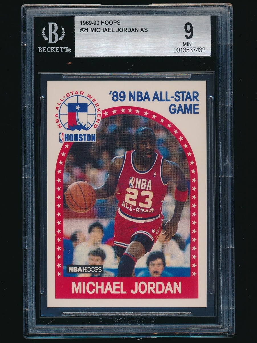 1989-90 Hoops #21 Michael Jordan AS all-star BGS 9 Mint | eBay