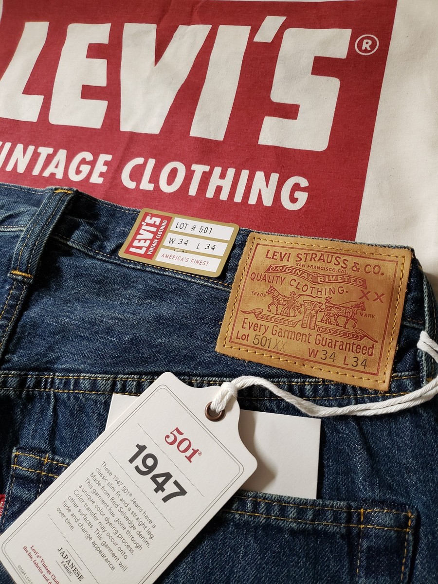 LEVI'S 1947 ® 501 xx LVC Vintage Clothing JAPANESE Red Selvedge