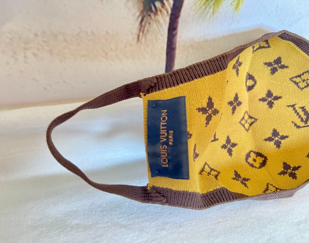 LOUIS VUITTON Monogram Knit Face Mask | eBay