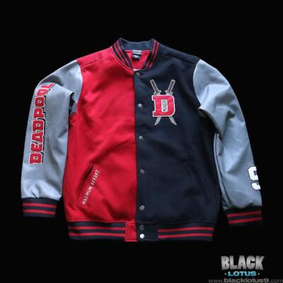 NEW Our Universe Marvel Deadpool and Wolverine Varsity Jacket 2024