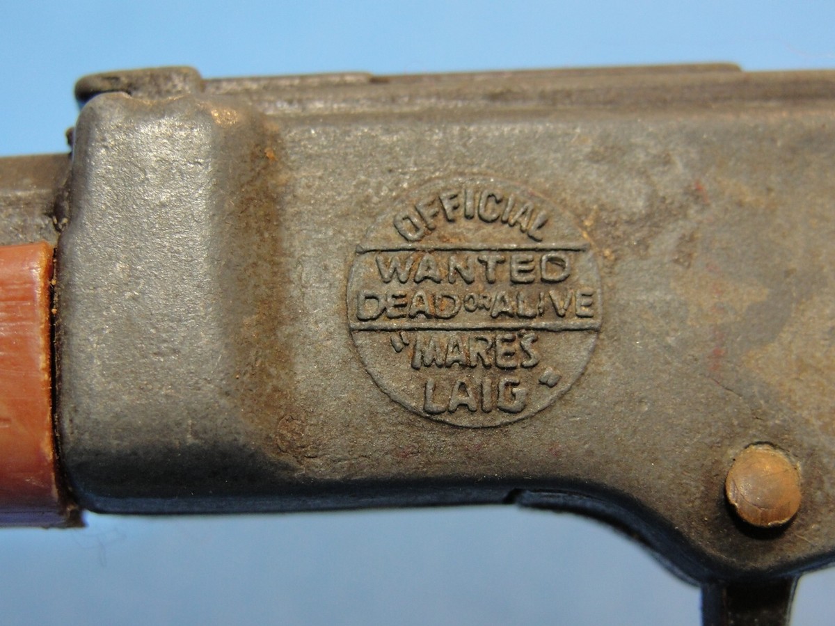 1960's MARX MINIATURE TOY CAP GUN “MARES LAIG” OFFICIAL WANTED