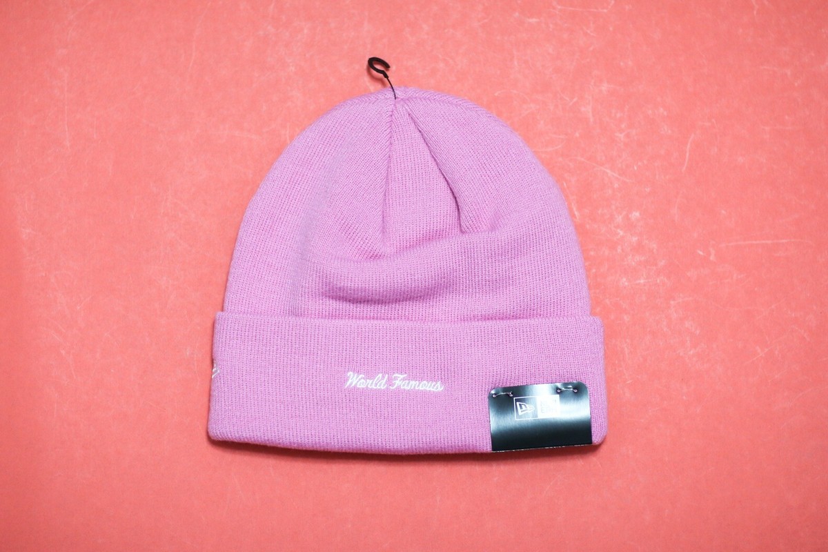 Supreme x New Era Box Logo Pink Beanie FW21 | eBay