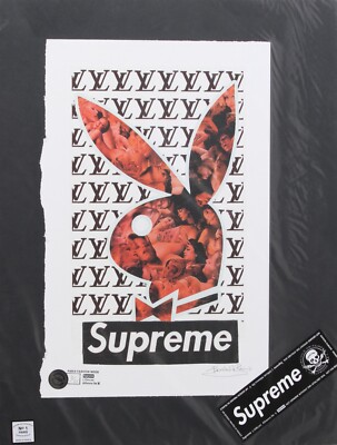 Playboy Bunny on Louis Vuitton Print, Supreme Print By Fairchild