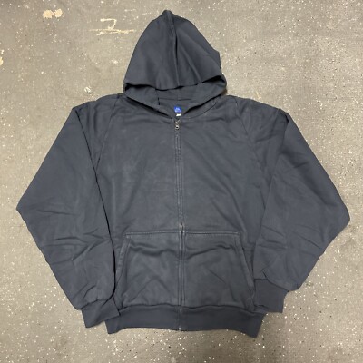 Yeezy Gap Hoodie Zip Up Blue Double Layer Unreleased Mainline Size