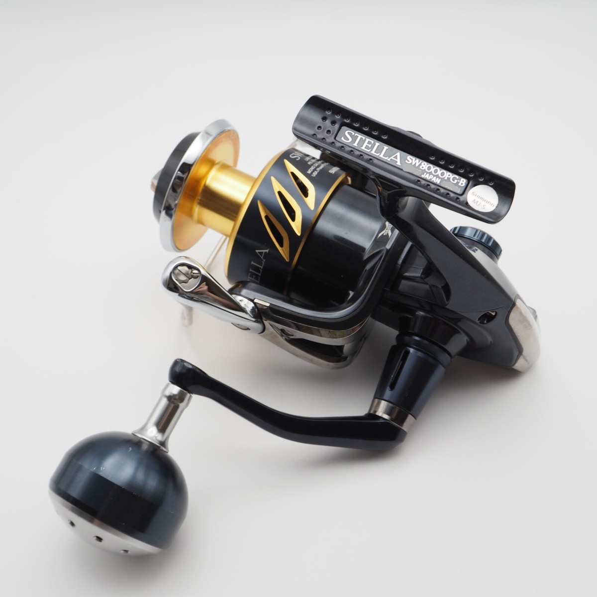 Excellent] Shimano 13 Stella SW 8000PG Spinning Reel w/Box & Pouch