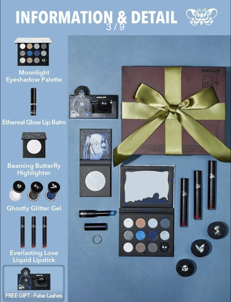 SHEGLAM CORPSE BRIDE Full Box Collection 100% Authentic Brand New