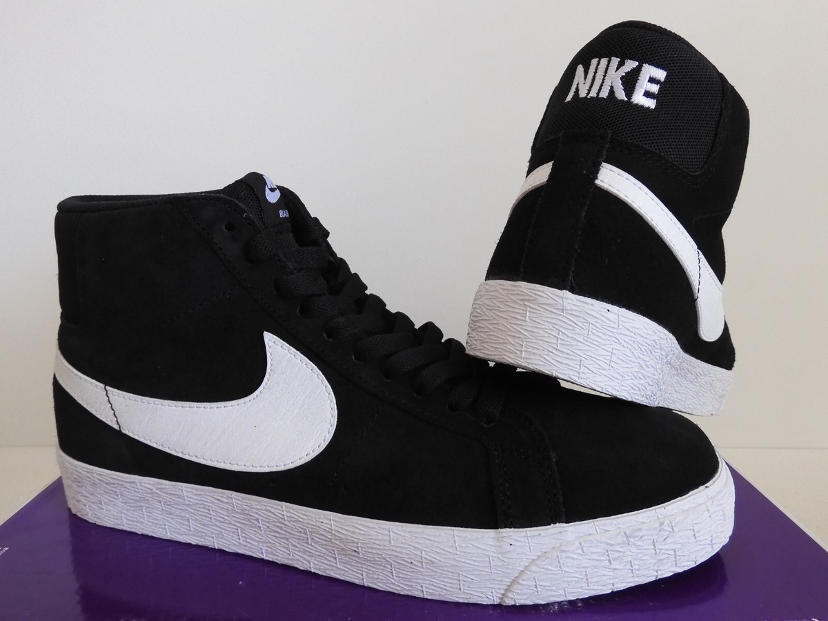 NIKE SB ZOOM BLAZER MID BLACK-WHITE-WHITE-WHITE SZ 8.5 [864349-002
